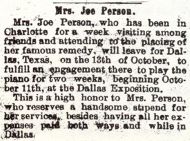Mrs. Joe Person
